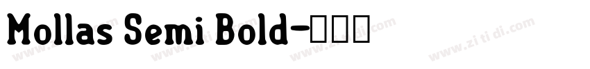 Mollas Semi Bold字体转换